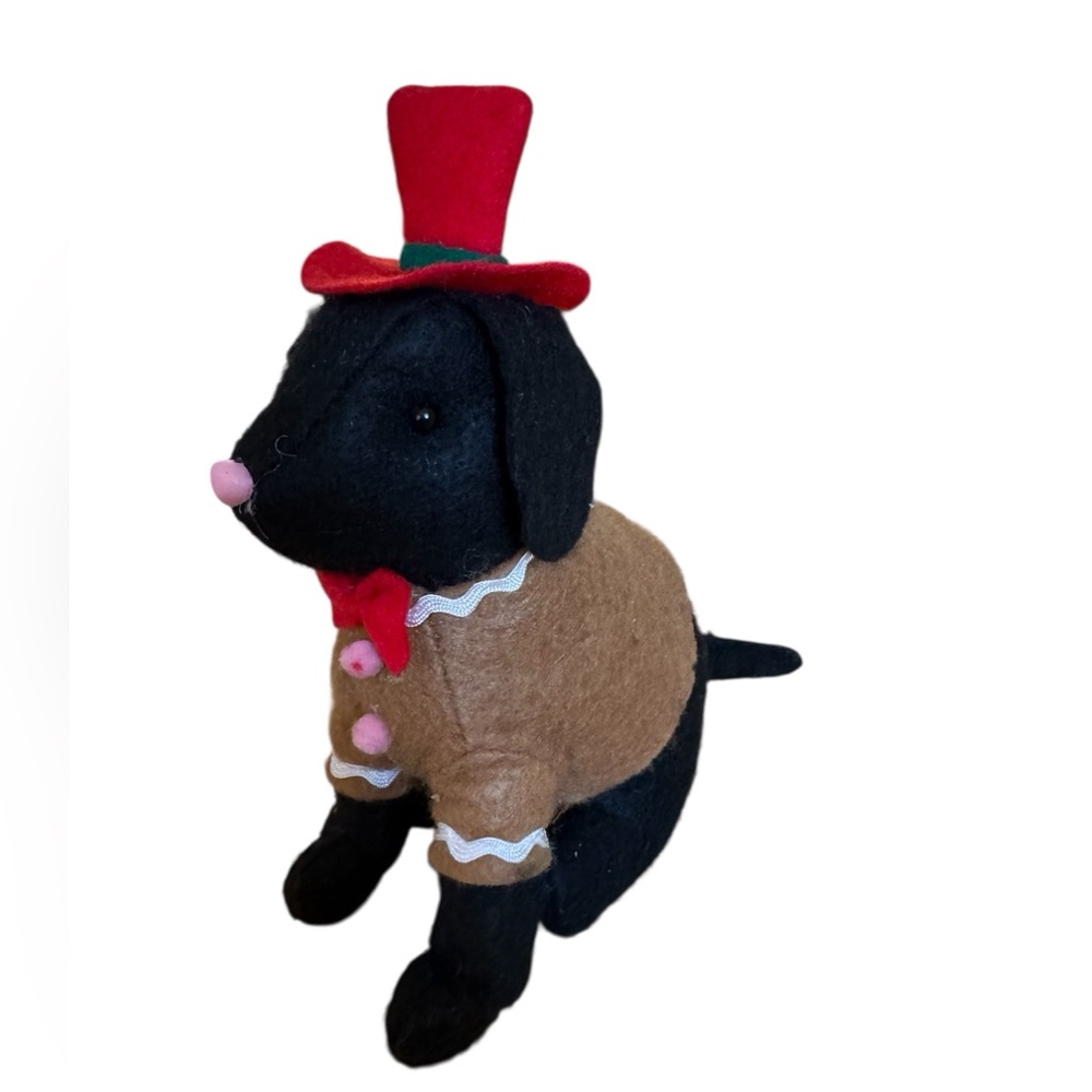 Target Christmas 6” Plush Black Lab Dog Gingerbread Bullseye’s Playground NWT